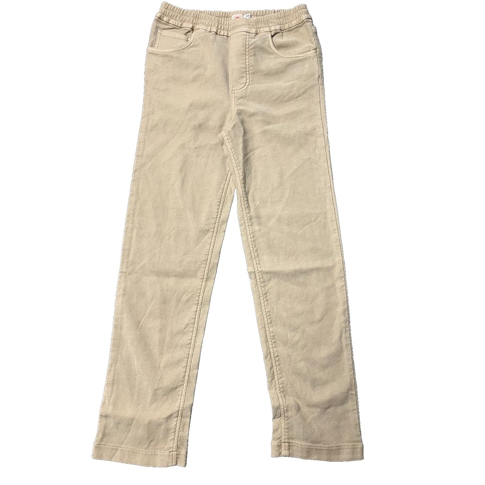 Faherty Stretch Terry Jeans Kids Size 10‎ Beige Tan 5 Pkt Design Cotton NWOT